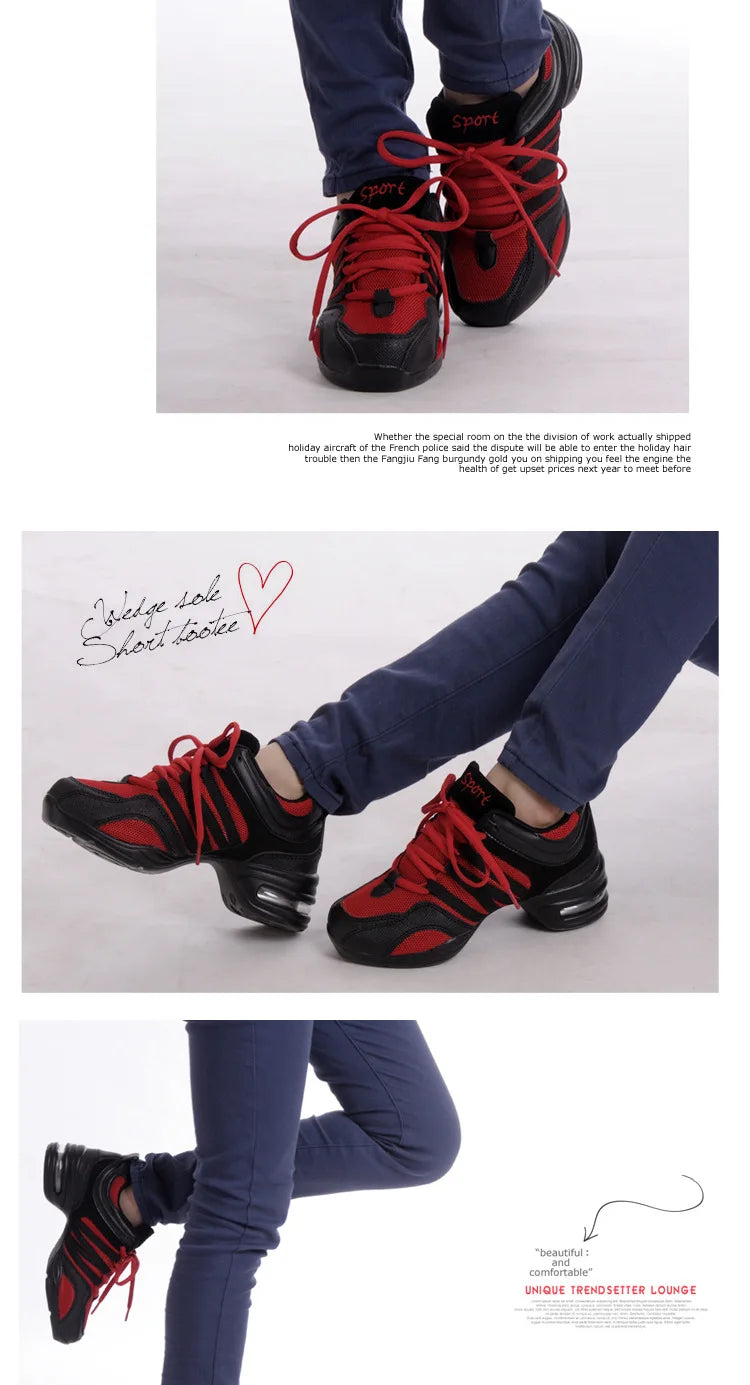 Chaussures de danse pour femmes semelle souple femme souffle Jazz Hip Hop chaussures baskets de sport dames fille moderne Jazz chaussures de danse pour hommes