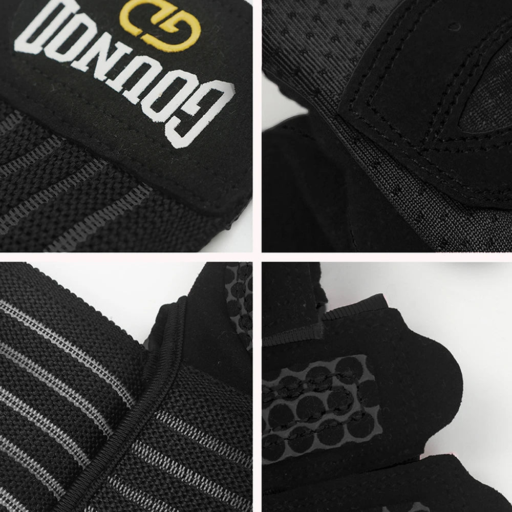 1 paire de gants d'entraînement pour hommes et femmes, gants de musculation rembourrés avec Support d'enveloppe, Protection complète du paume, poignée pour salle de sport Tr