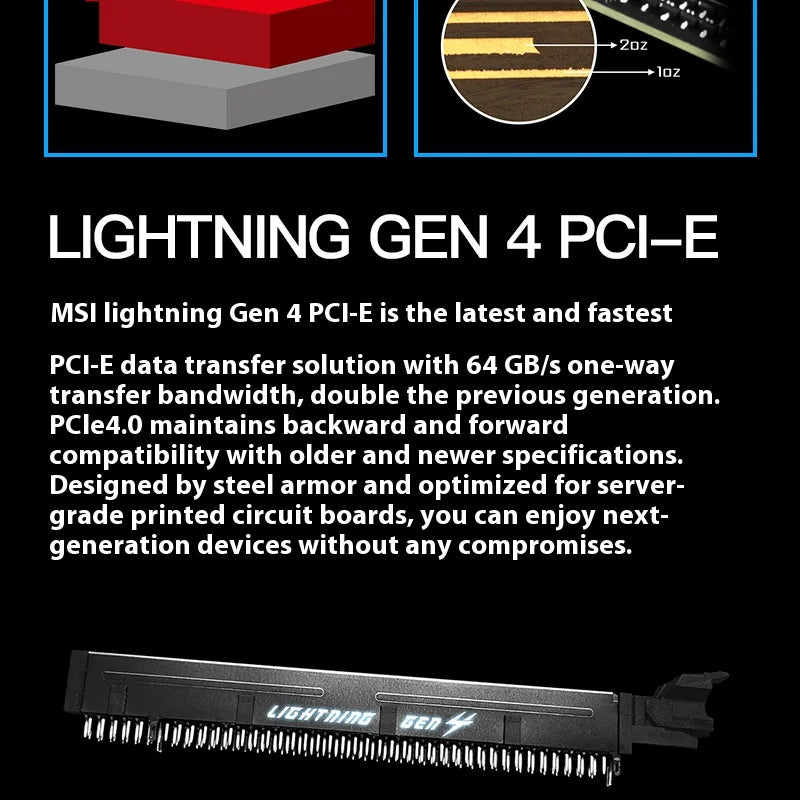 64GB PCI-E 4.0 1x PCI-E 4.0/3.0x16 emplacement USB3.2 bricolage ordinateur de jeu carte mère MSI B550M-A PRO AMD B550 AM4 DDR4-4600MHz (OC)