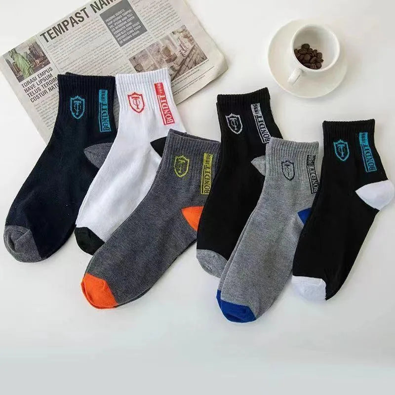 10 paires de chaussettes de basket-ball respirantes pour hommes, pour le printemps et l'automne, Absorption de la sueur, déodorantes, bas de sport