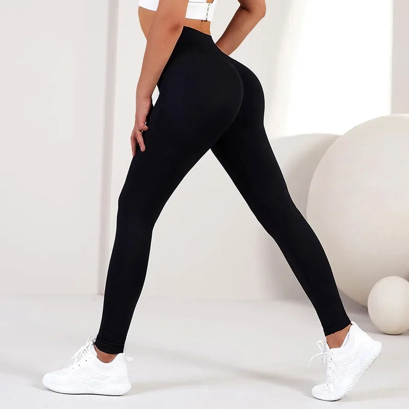 Femmes Yoga Leggings taille haute exercice pantalons de sport en cours d'exécution Fitness Leggings de gymnastique séchage rapide hanche levage Femme pantalon mince