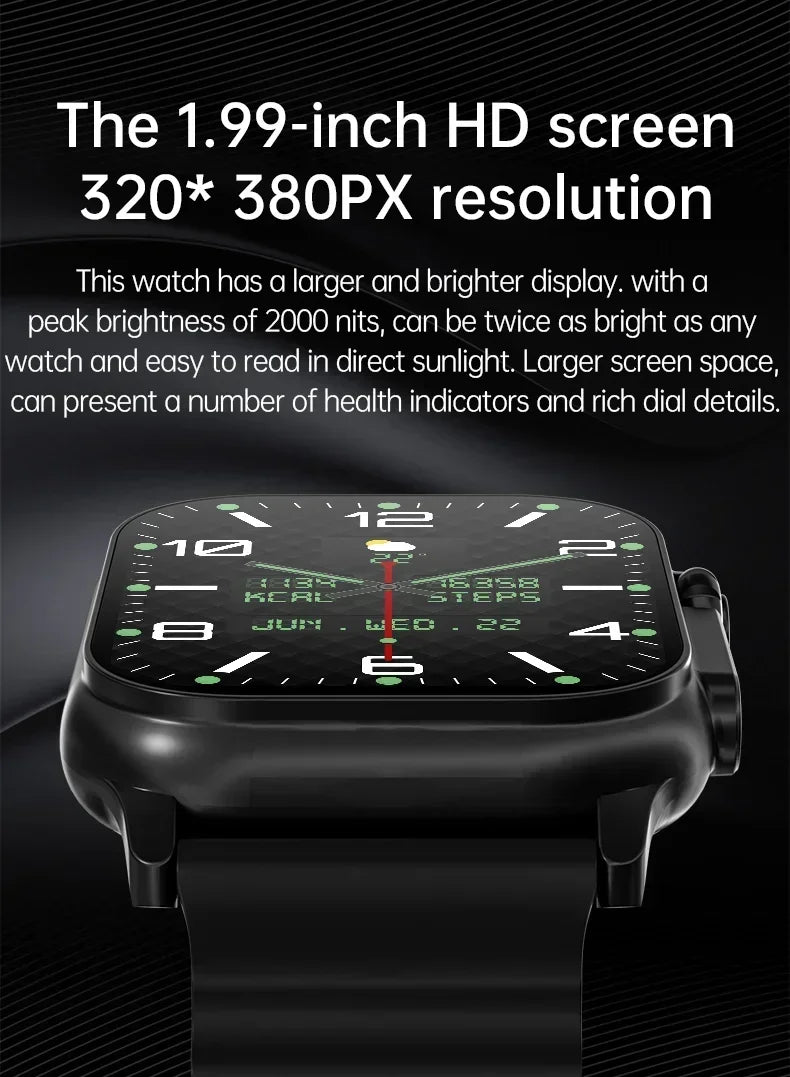 Nouveau Smartwatch hommes 49mm série 8 2.3 "AMOLED écran NFC boussole étanche pour Apple montre IWO Ultra 8 montres intelligentes 2025 Android