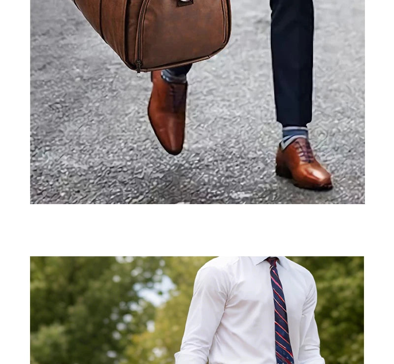 2025 nouveaux hommes grande capacité en cuir étanche week-end voyage affaires Convertible costume sac 2 en 1 main bagage à main sac
