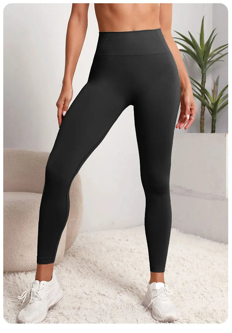 Nouveaux pantalons de yoga taille haute pour femmes-mallas de contrôle du ventre, pantalons de course d'entraînement doux et extensibles, pantalons de sport confortables"