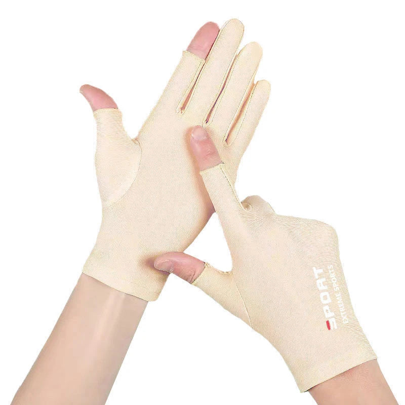 1 paire Anti-UV hommes femmes gants de pêche crème solaire antidérapant printemps respirant cyclisme Sport gants pêche
