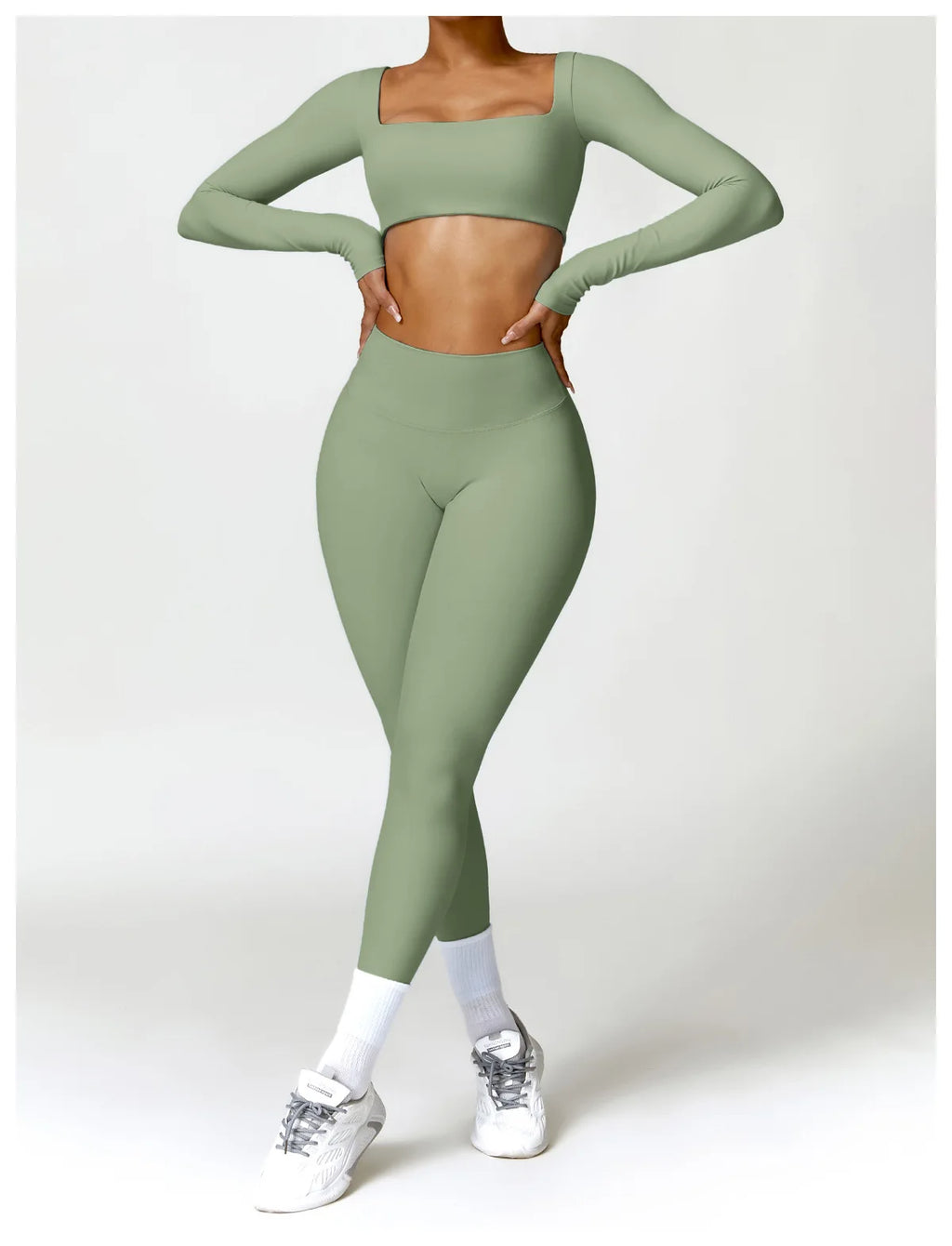 Costume de Yoga 2 pièces vêtements de Sport ensemble de Sport femmes survêtements vêtements de Sport soutien-gorge de Sport Fitness haut à manches longues entraînement Legging ensemble de Yoga