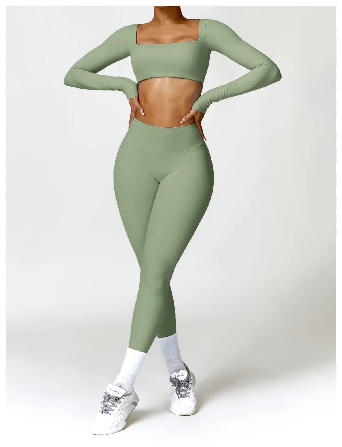 Costume de Yoga 2 pièces vêtements de Sport ensemble de Sport femmes survêtements vêtements de Sport soutien-gorge de Sport Fitness haut à manches longues entraînement Legging ensemble de Yoga