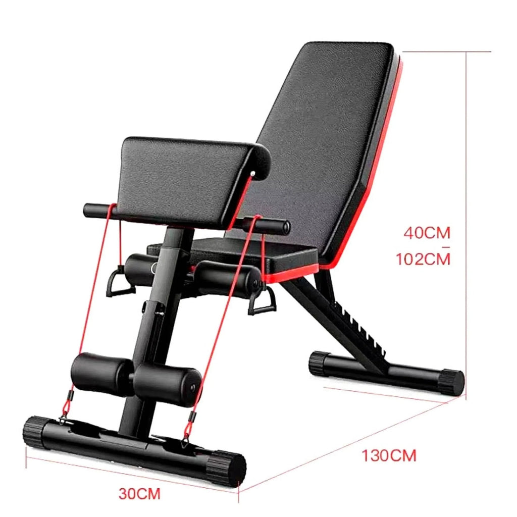 Banc d'haltères pliable et pliable, banc de musculation multifonctionnel pour entraînement complet, Machine de Fitness, salle de sport à domicile