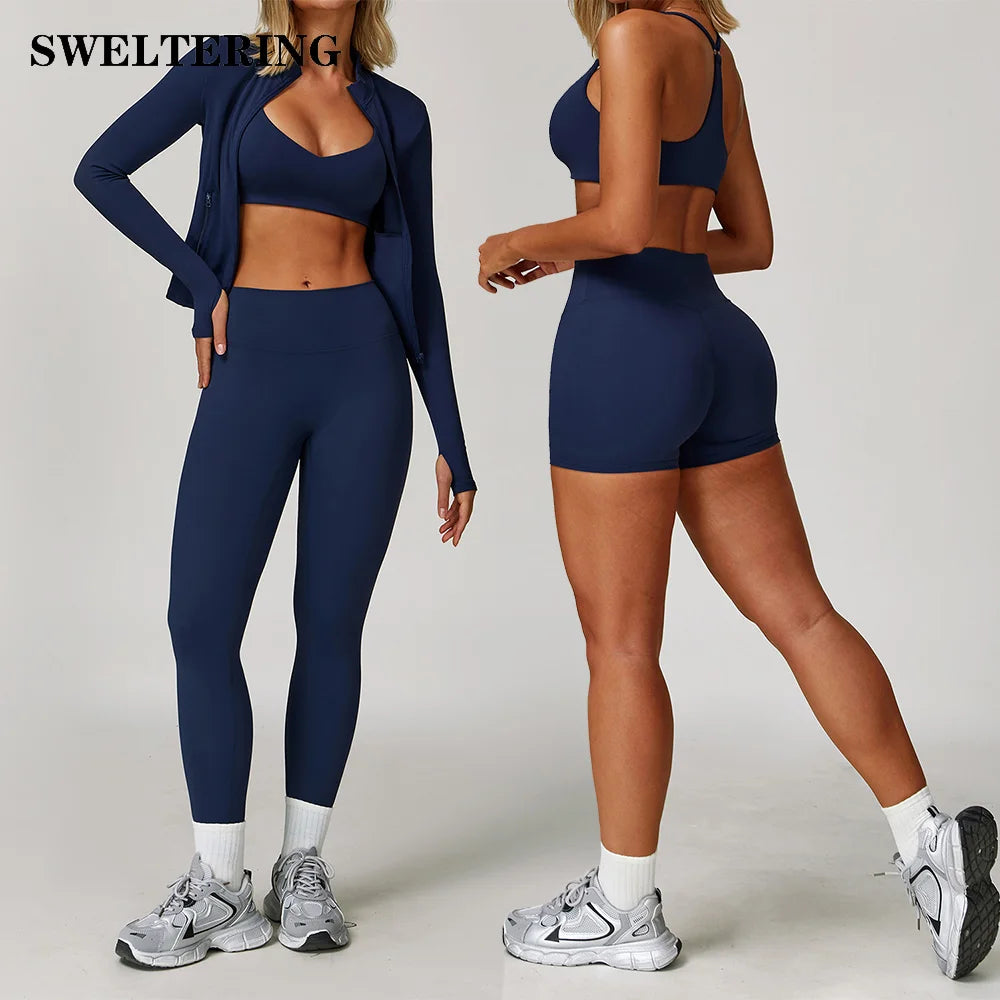 2/3 pièces vêtements de sport ensemble de Yoga sans couture vêtements de sport vêtements de sport costumes de Yoga pour femmes ensemble de Fitness survêtements soutien-gorge de sport Leggings de gymnastique