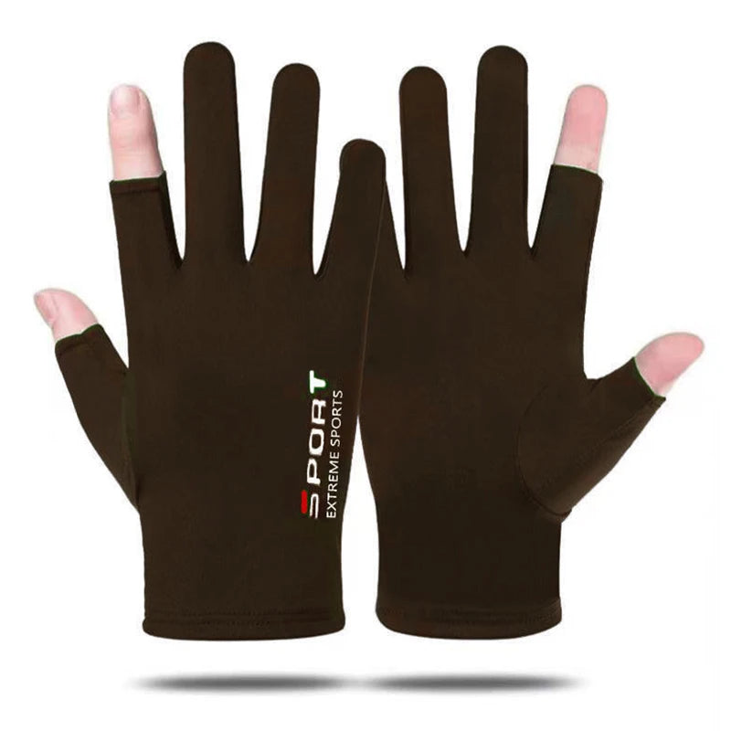1 paire Anti-UV hommes femmes gants de pêche crème solaire antidérapant printemps respirant cyclisme Sport gants pêche