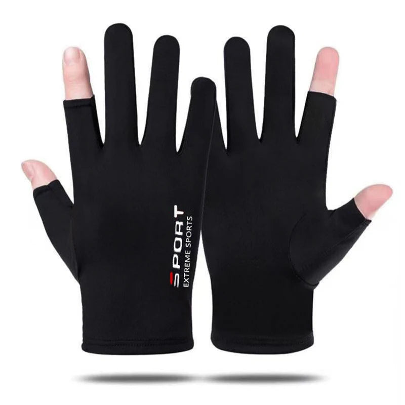1 paire Anti-UV hommes femmes gants de pêche crème solaire antidérapant printemps respirant cyclisme Sport gants pêche