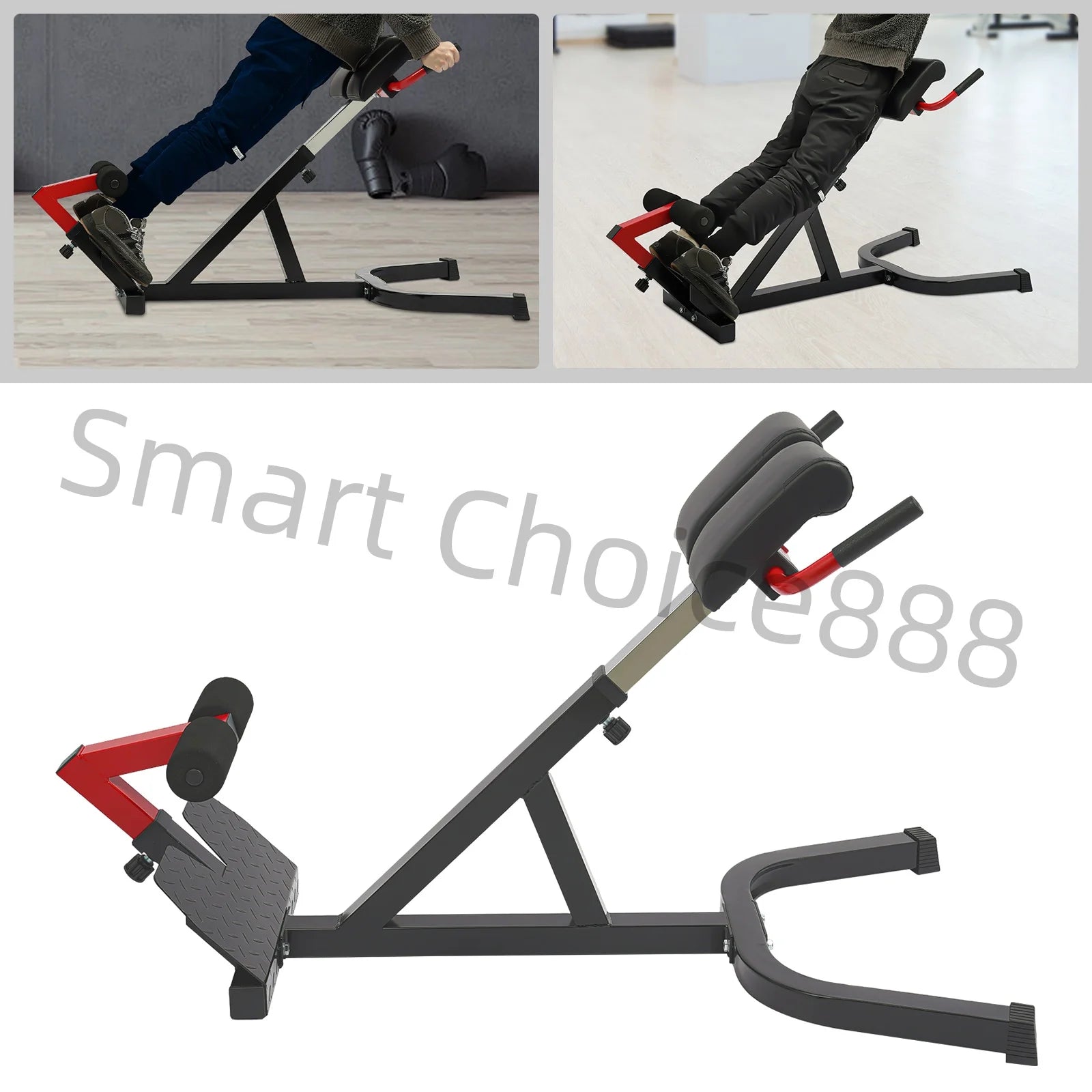 Banc d'extension arrière de chaise romaine, exercice Abdominal, Extension de taille, Machine d'entraînement des fesses, banc de gymnastique assis