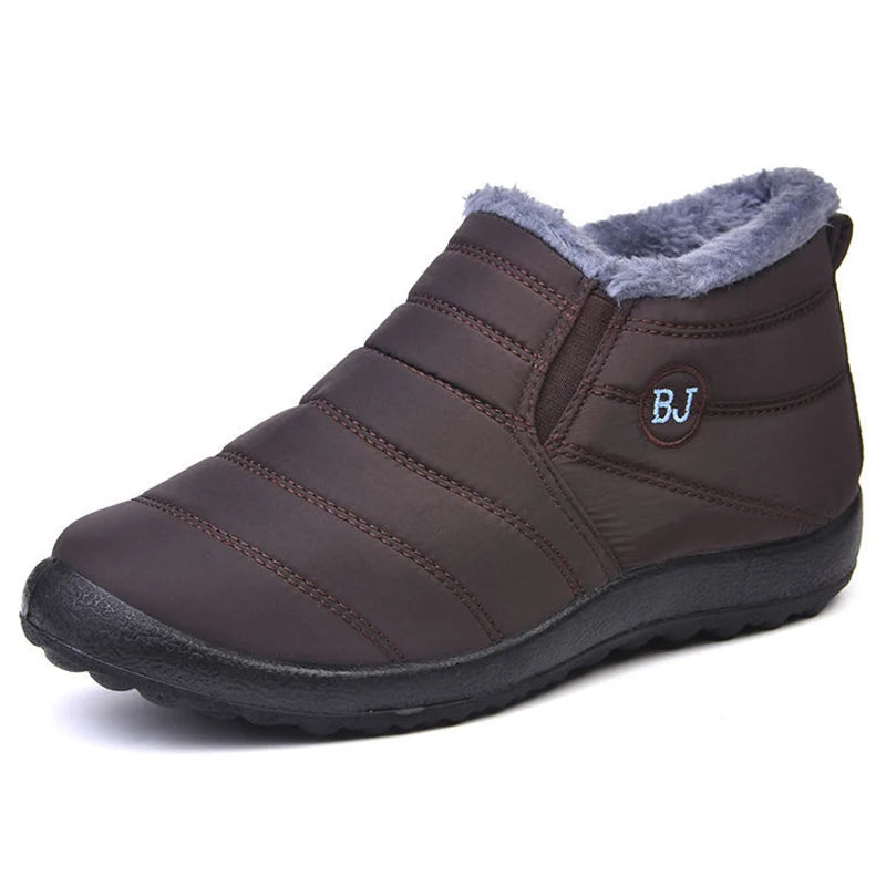 Baskets femmes chaussures hiver bottes de neige femmes baskets offres solide garder au chaud femmes chaussures de sport unisexe sans lacet bottes d'hiver