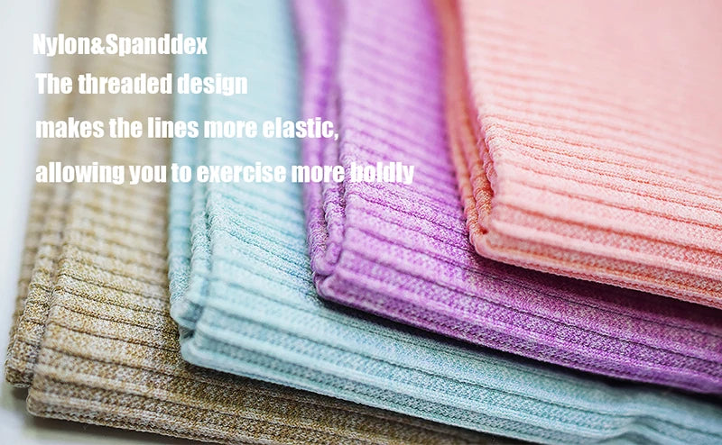 WAREBALL Ensemble de Vêtements de Yoga, Legging, Brassière et Haut à Manches longues, Sans Couture, Top Court, pour le Sport, le Fitness et Gym, pour Femme