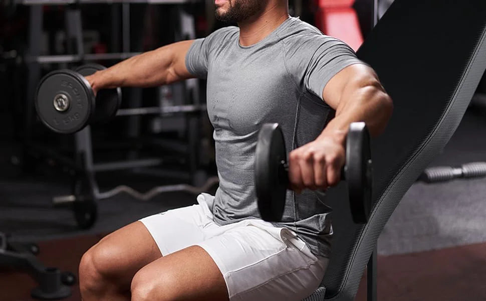 Banc de musculation noir réglable pliable abdominal multifonctionnel gymnase entraînement à domicile