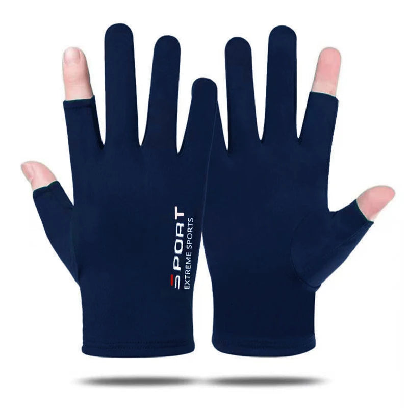 1 paire Anti-UV hommes femmes gants de pêche crème solaire antidérapant printemps respirant cyclisme Sport gants pêche