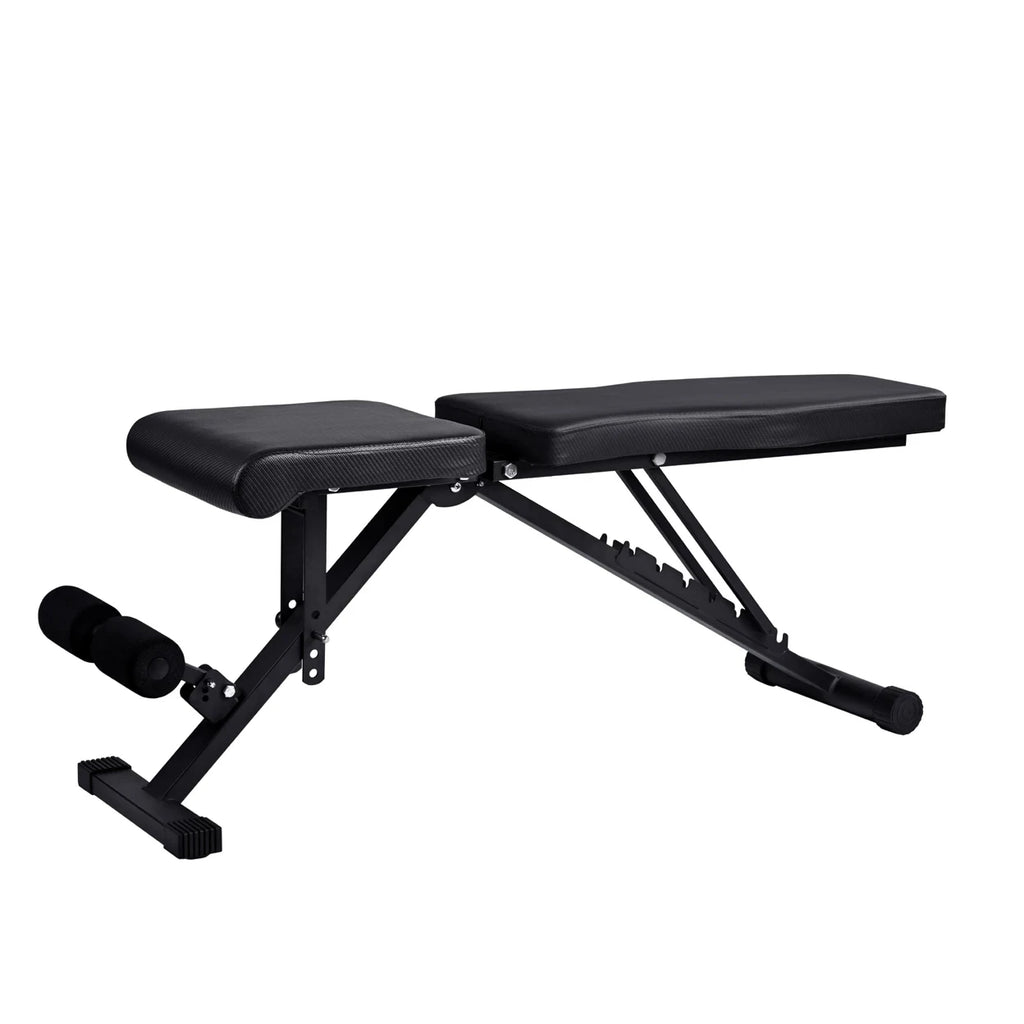 Banc de musculation noir réglable pliable abdominal multifonctionnel gymnase entraînement à domicile