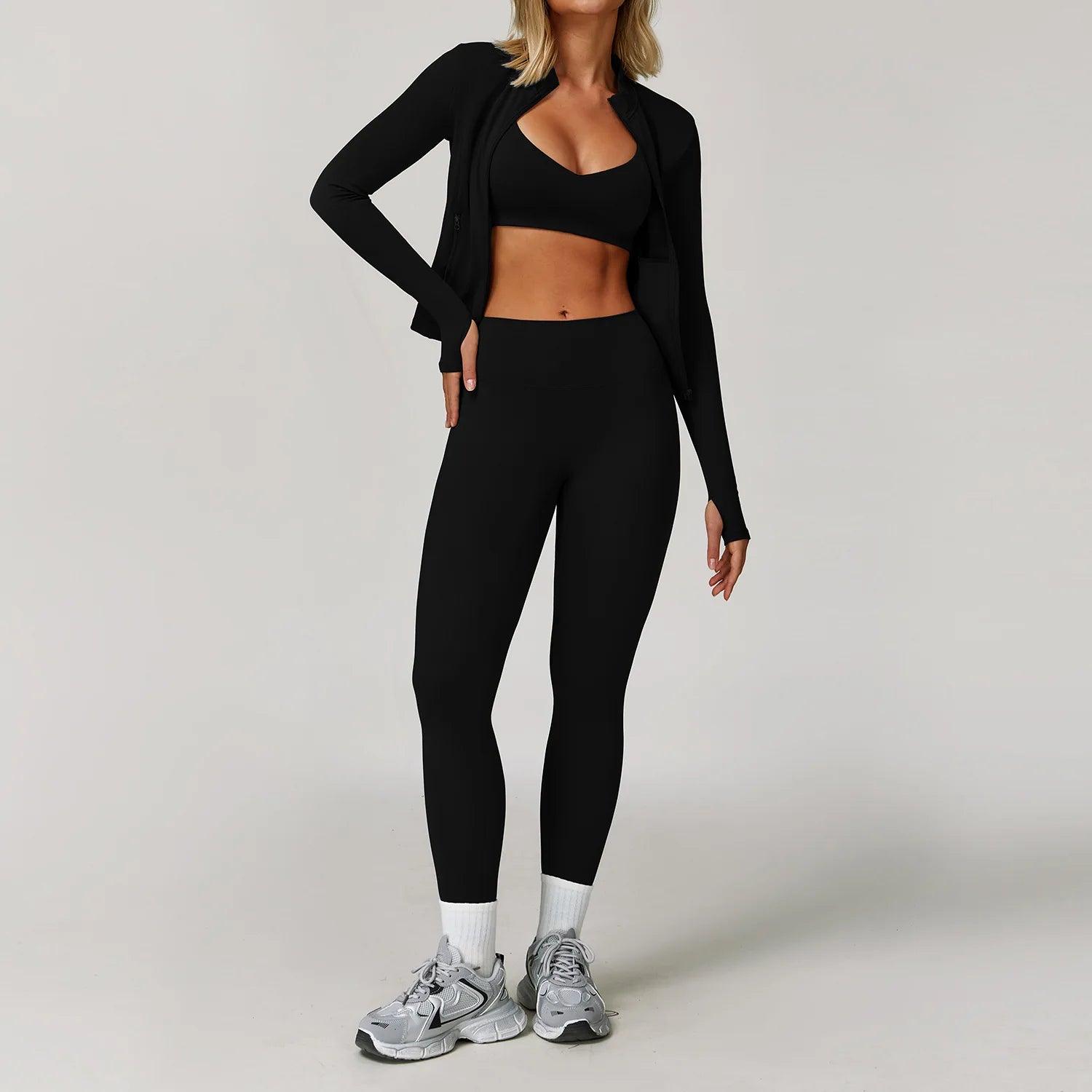 2/3 pièces vêtements de sport ensemble de Yoga sans couture vêtements de sport vêtements de sport costumes de Yoga pour femmes ensemble de Fitness survêtements soutien-gorge de sport Leggings de gymnastique