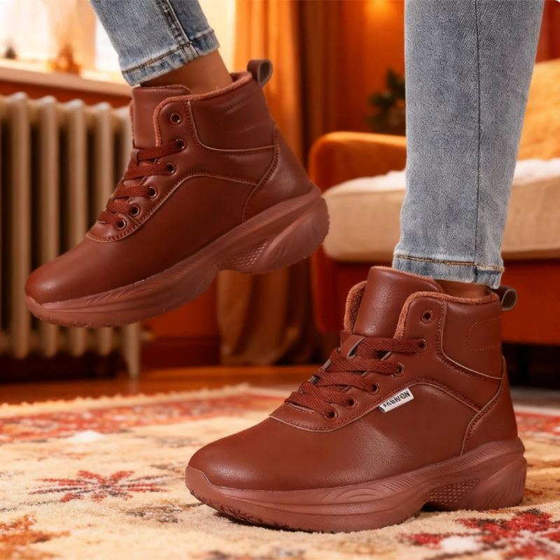 Bottes de neige pieds nus à bout large pour femmes, baskets confortables et minimalistes, imperméables, multifonctions, chaudes, chaussures de Tennis, nouvelle collection 2025