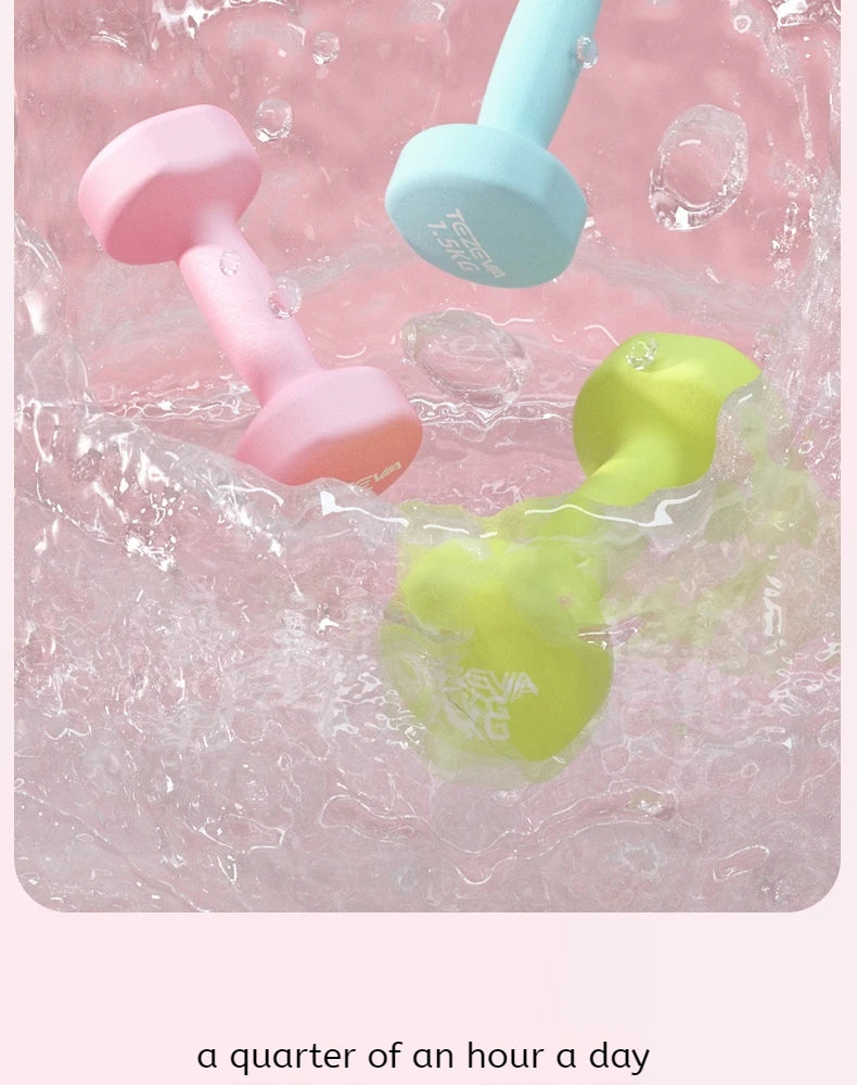 Haltère en néoprène pour femmes, 2 pièces, 0.5kg, équipement de Fitness, entraînement musculaire des bras, musculation pour femmes, équipement de Fitness