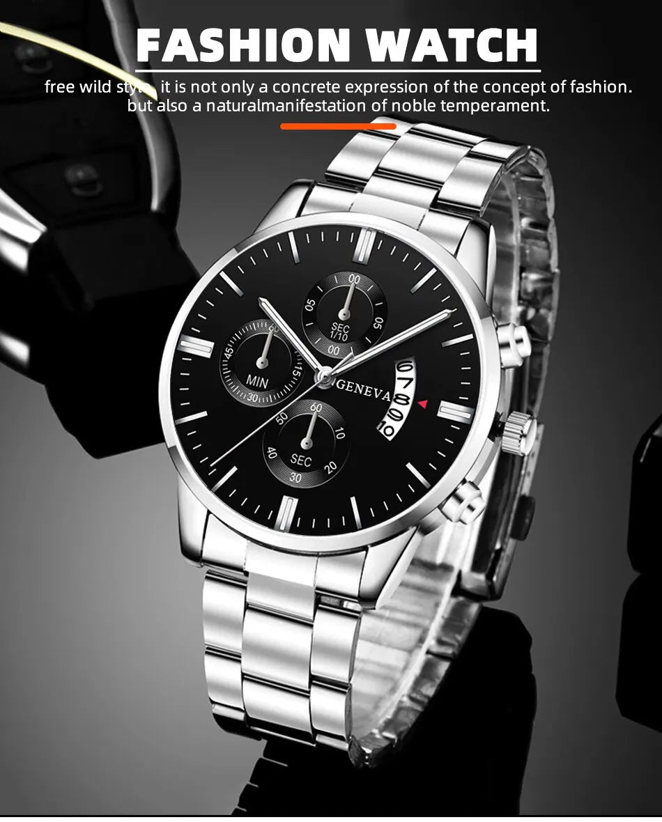 Mode hommes montre de luxe calendrier Quartz montre-Bracelet montres d'affaires homme horloge mâle Bracelet montre-Bracelet