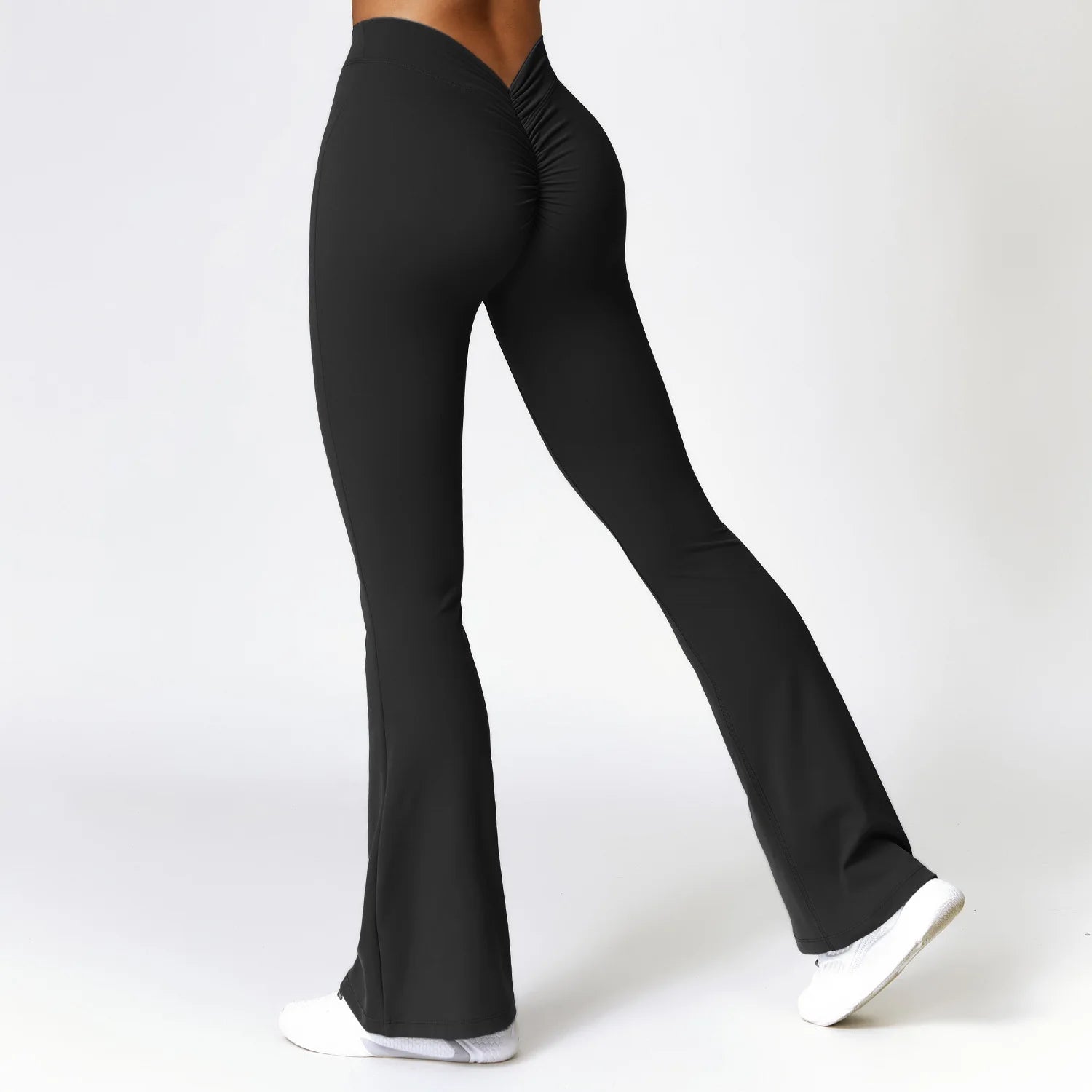 Femmes pantalons évasés Sport Leggings sans couture taille haute Yoga Leggings gymnastique entraînement Fitness séchage rapide Push Up Yoga pantalon femme serré