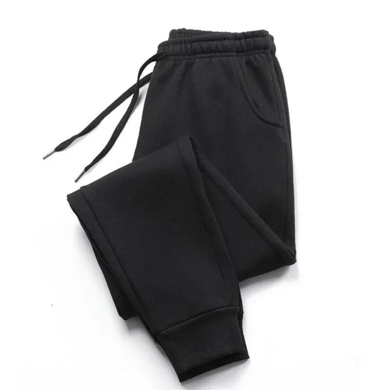 Pantalons de Jogging décontractés pour hommes, pantalons de survêtement en polaire pour un entraînement doux et confortable, automne et hiver
