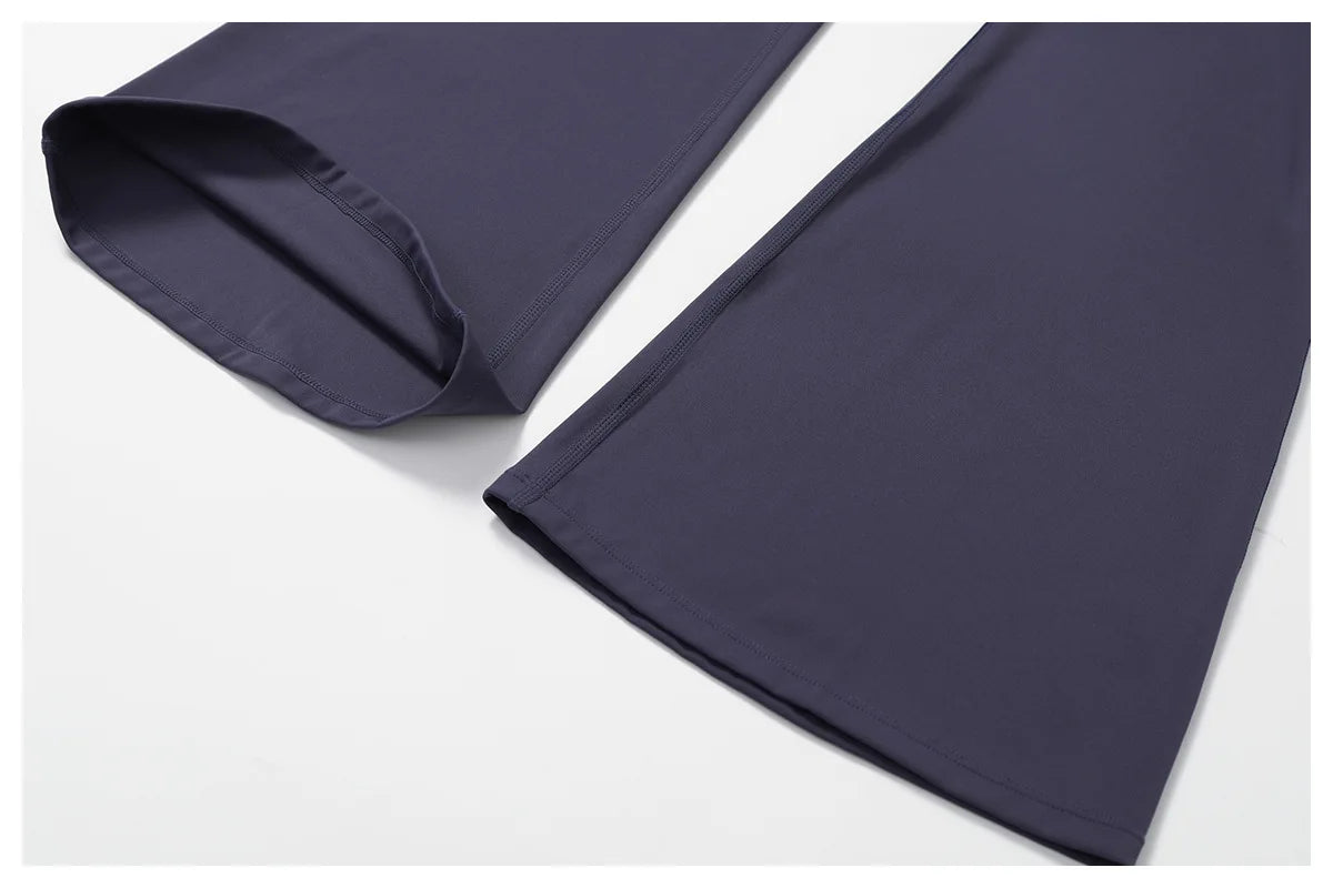 Pantalon évasé taille haute pour femme, leggings de yoga, leggings de fitness respirants, collants assiste, pantalons de sport, gym, course à pied, danse