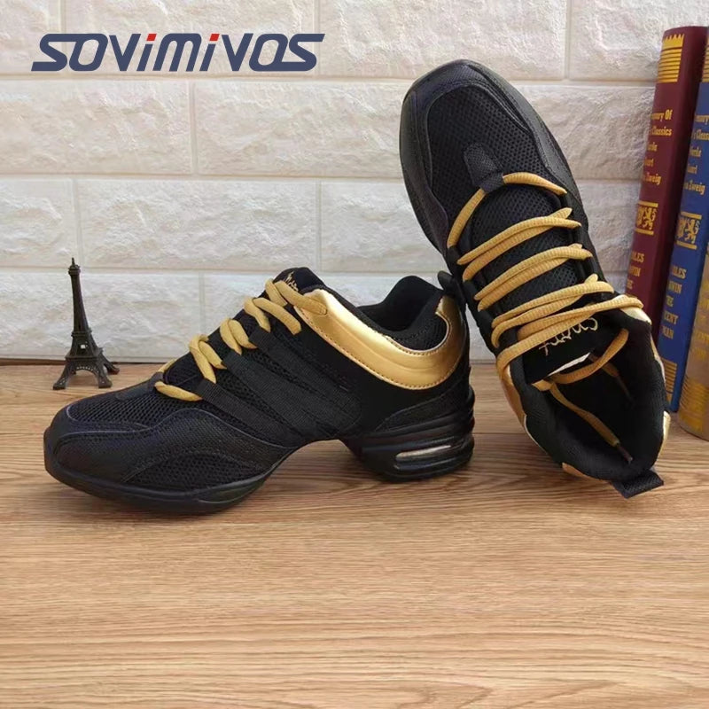 Chaussures de danse pour femmes semelle souple femme souffle Jazz Hip Hop chaussures baskets de sport dames fille moderne Jazz chaussures de danse pour hommes