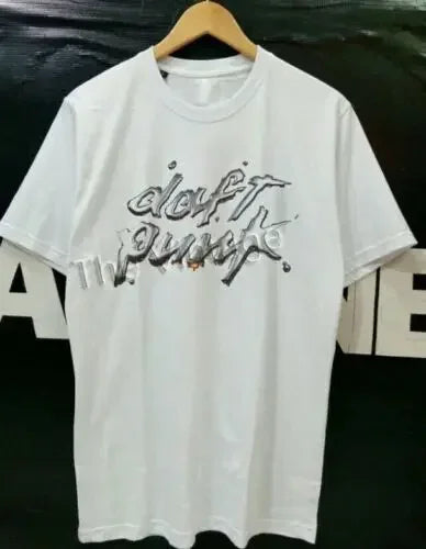 T-shirt imprimé Daft Punk argenté