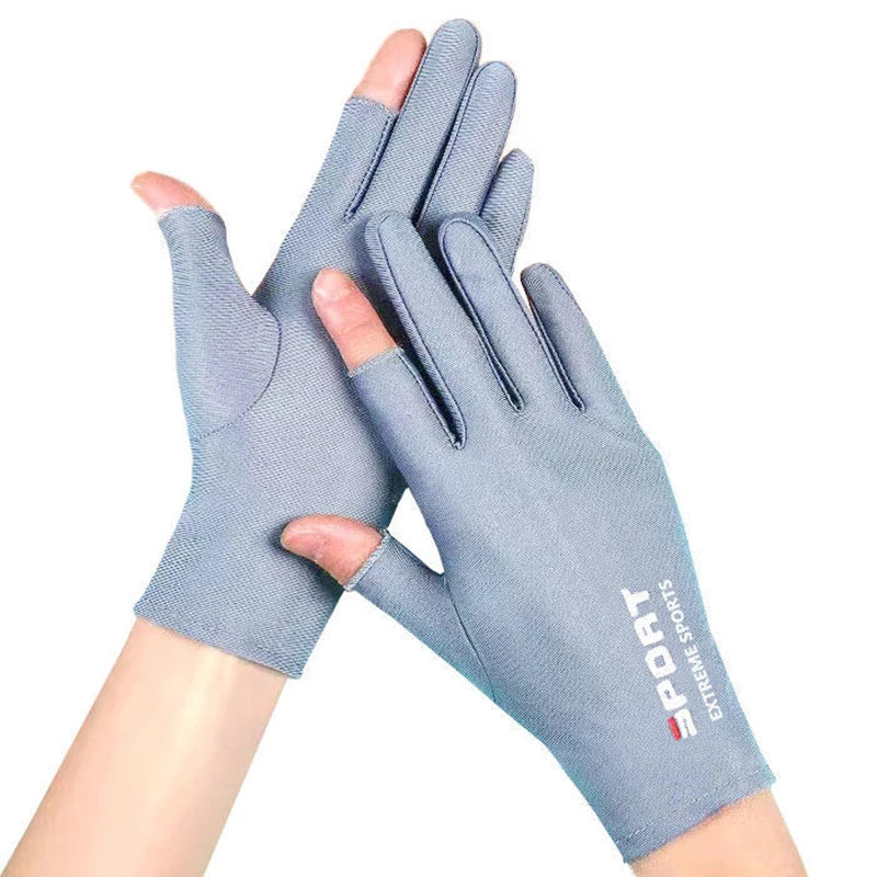 1 paire Anti-UV hommes femmes gants de pêche crème solaire antidérapant printemps respirant cyclisme Sport gants pêche