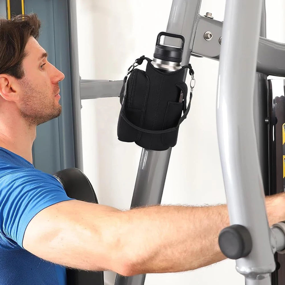 2025 nouveau sac de bouteille d'eau magnétique fronde sac de sport porte-gobelet d'eau avec aimant fort pour les Sports de plein air sac de transport de bouteille d'eau