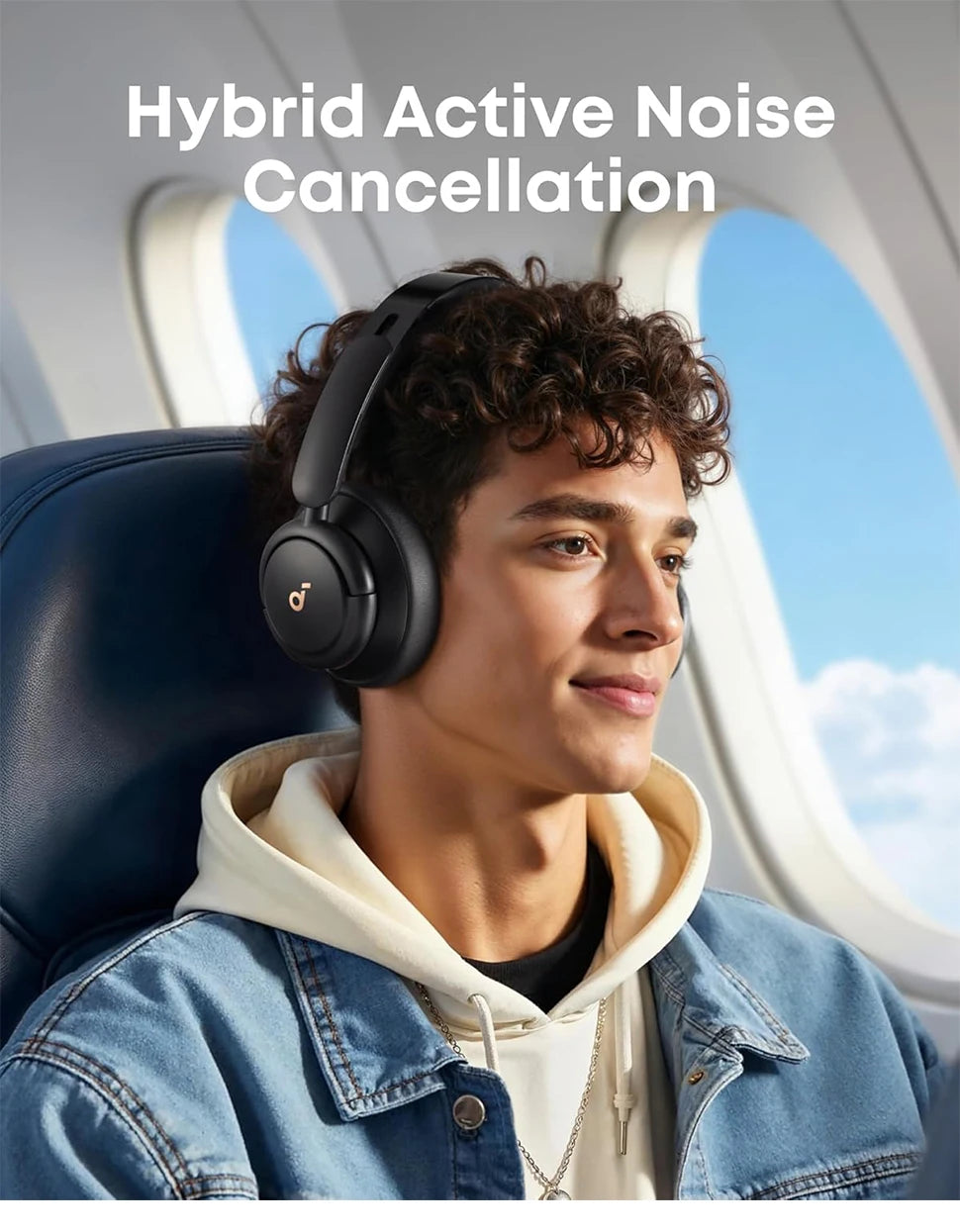 Anker-Écouteurs Bluetooth sans fil Soundcore Life Q30, hybride, suppression active du bruit, oreillettes