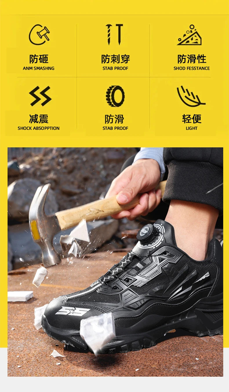 Bottes tactiques militaires pour hommes, bottes militaires à fermeture éclair latérale, bottines antidérapantes, chaussures de sécurité pour le travail, chaussures de randonnée